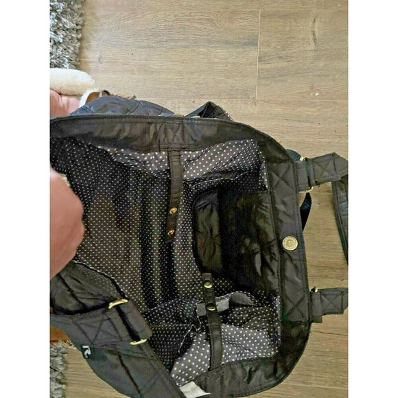 Mammy Roo Diaper Handbag Crossbody Shoulder Bag Black Many Pockets - Picture 12 of 16